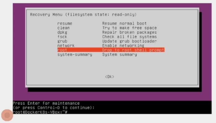 Root-user command prompt