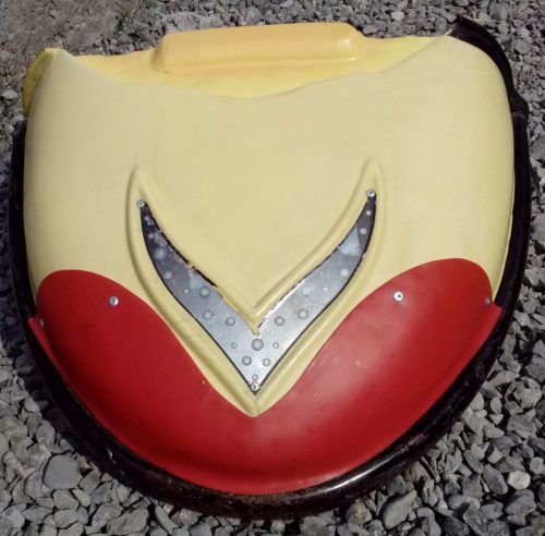 Rickshaw Front Wheel Mudguard Repaired Rickshaw Front Wheel Mudguard Repaired