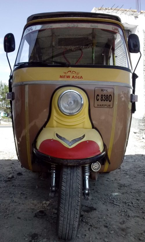 Rickshaw Front Wheel Mudguard Repaired & Installed Rickshaw Front Wheel Mudguard Repaired & Installed